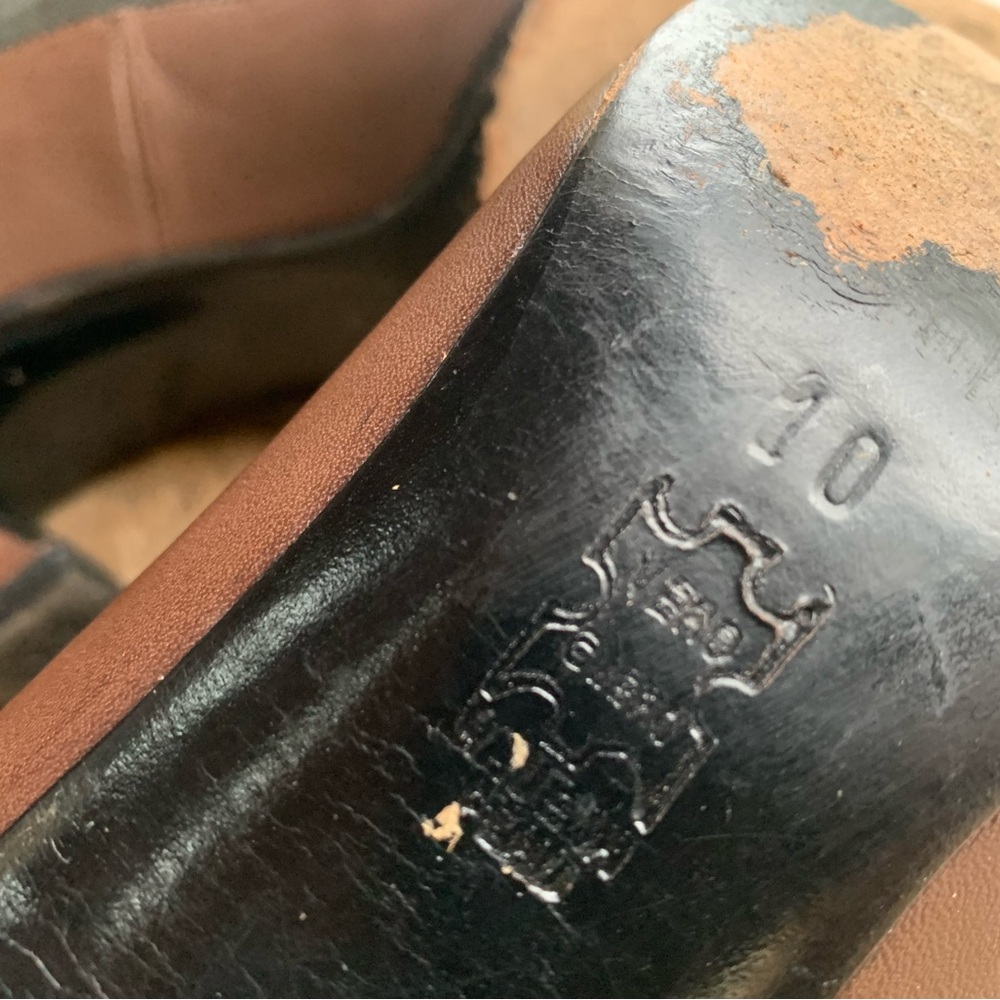 John Fluevog Wonder K2 Black and Brown Oxford Heels - Picture 4 of 7